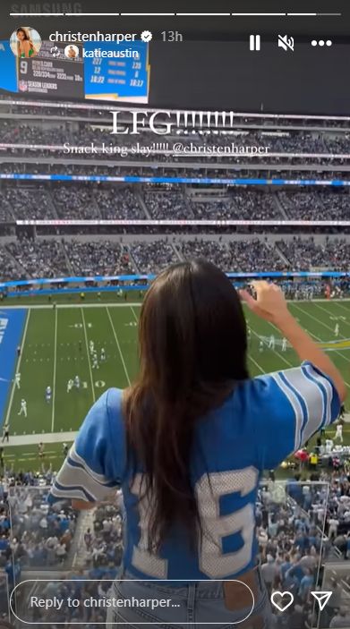 Jared Goff’s Soon-To-Be Wife Christen Harper’s Outfit To Lions Game Goes Viral (Photos) 3
