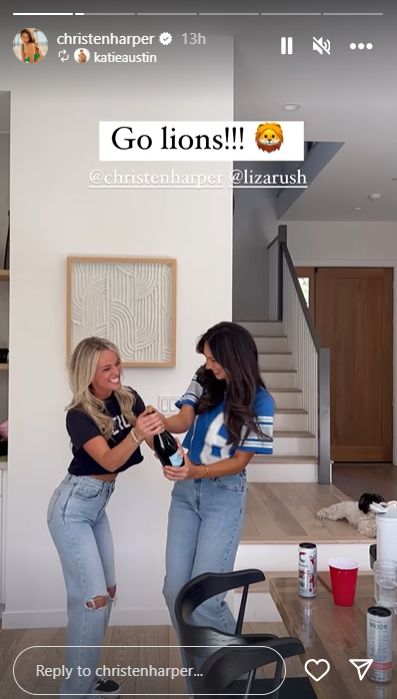Jared Goff’s Soon-To-Be Wife Christen Harper’s Outfit To Lions Game Goes Viral (Photos) 4