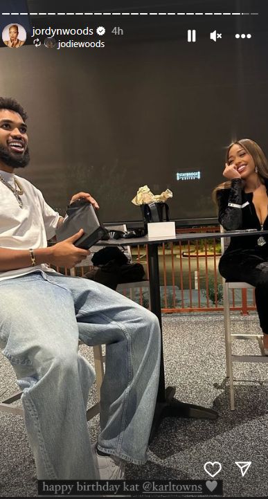 Jordyn Woods’ Outfit To Karl-Anthony Towns’ Timberwolves Loss Goes Viral 6