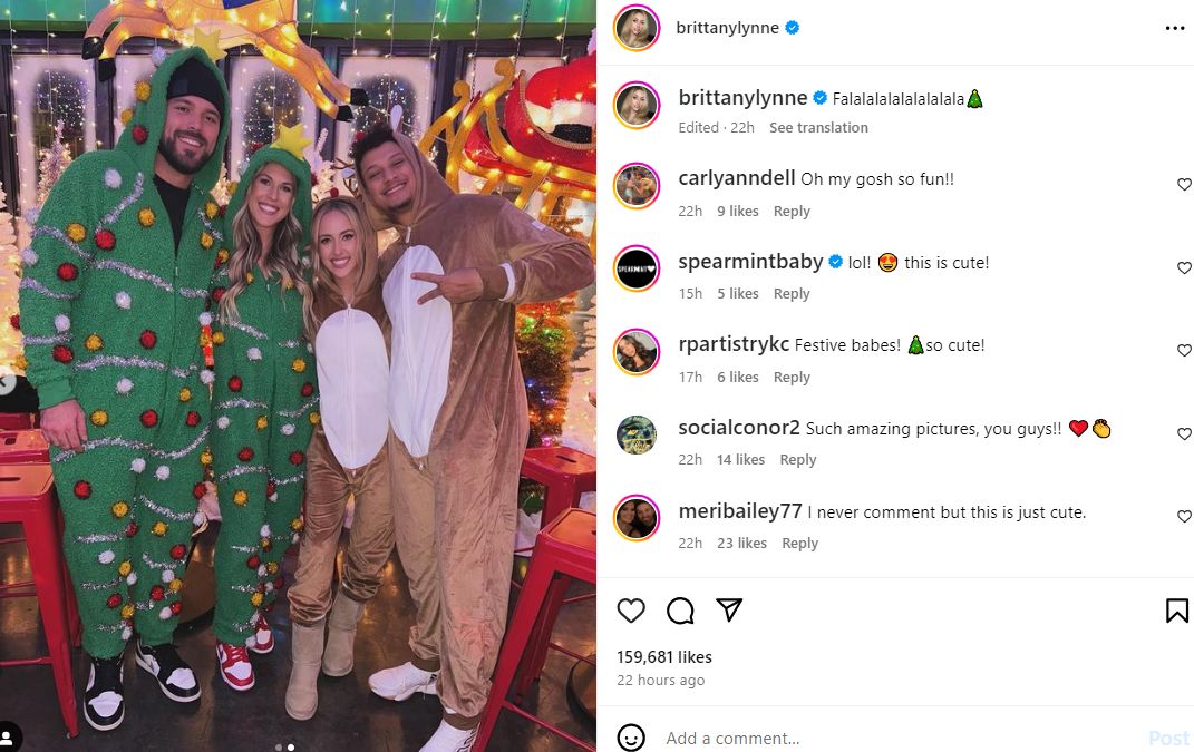 Brittany Mahomes’ Holiday Party Outfit Causes A Stir (Photos) 2