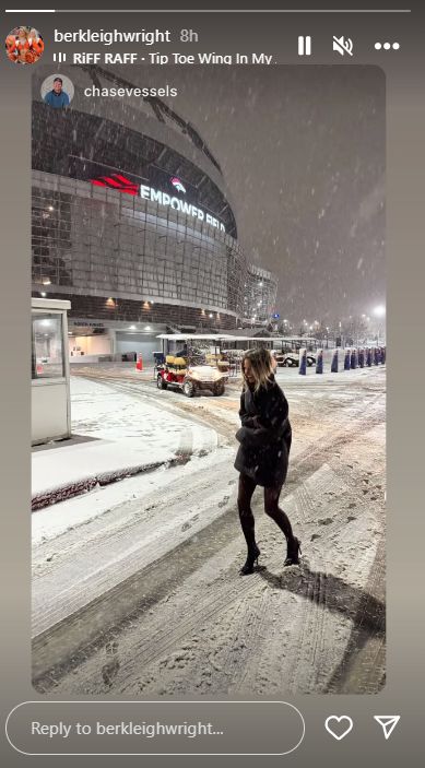 Broncos Cheerleader Posts Wild Photo Outside Empower Field 1