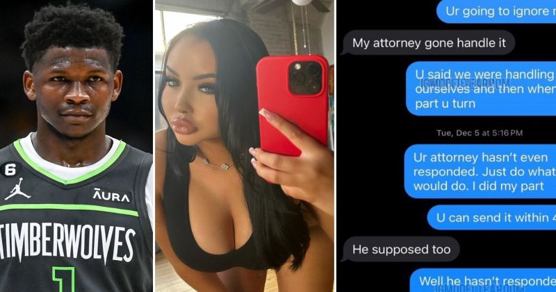 Anthony Edwards’ Ex Leaks More Troubling DMs From Wolves Star (Photos)