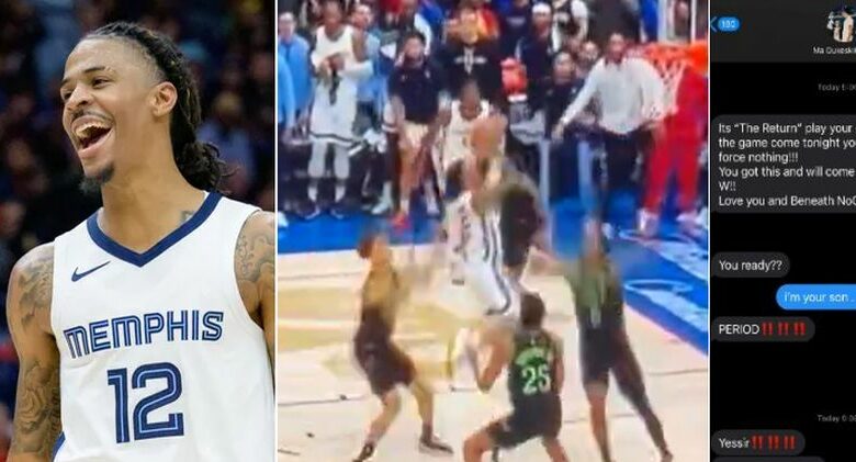Ja Morant’s Text Messages To Mom Go Viral After Grizzlies Win