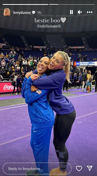 Olivia Dunne’s Handsy Photo With LSU Teammate Goes Viral 1