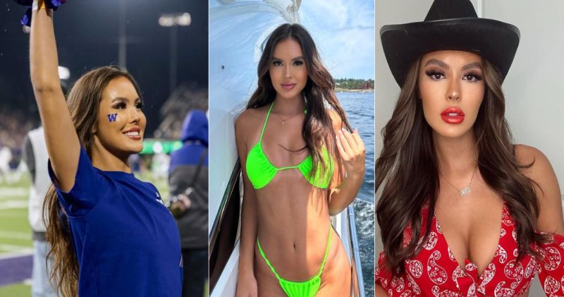 Washington Cheerleader’s Wild Photos Go Viral Before Michigan Game