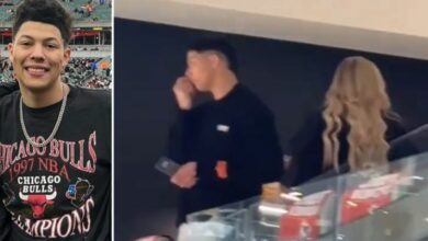 Jackson Mahomes Caught Putting Something Up His Nose At Super Bowl