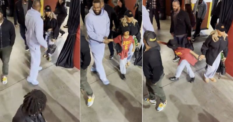 Tense Surveillance Video Of LeBron James, Savannah Goes Viral - Game 7