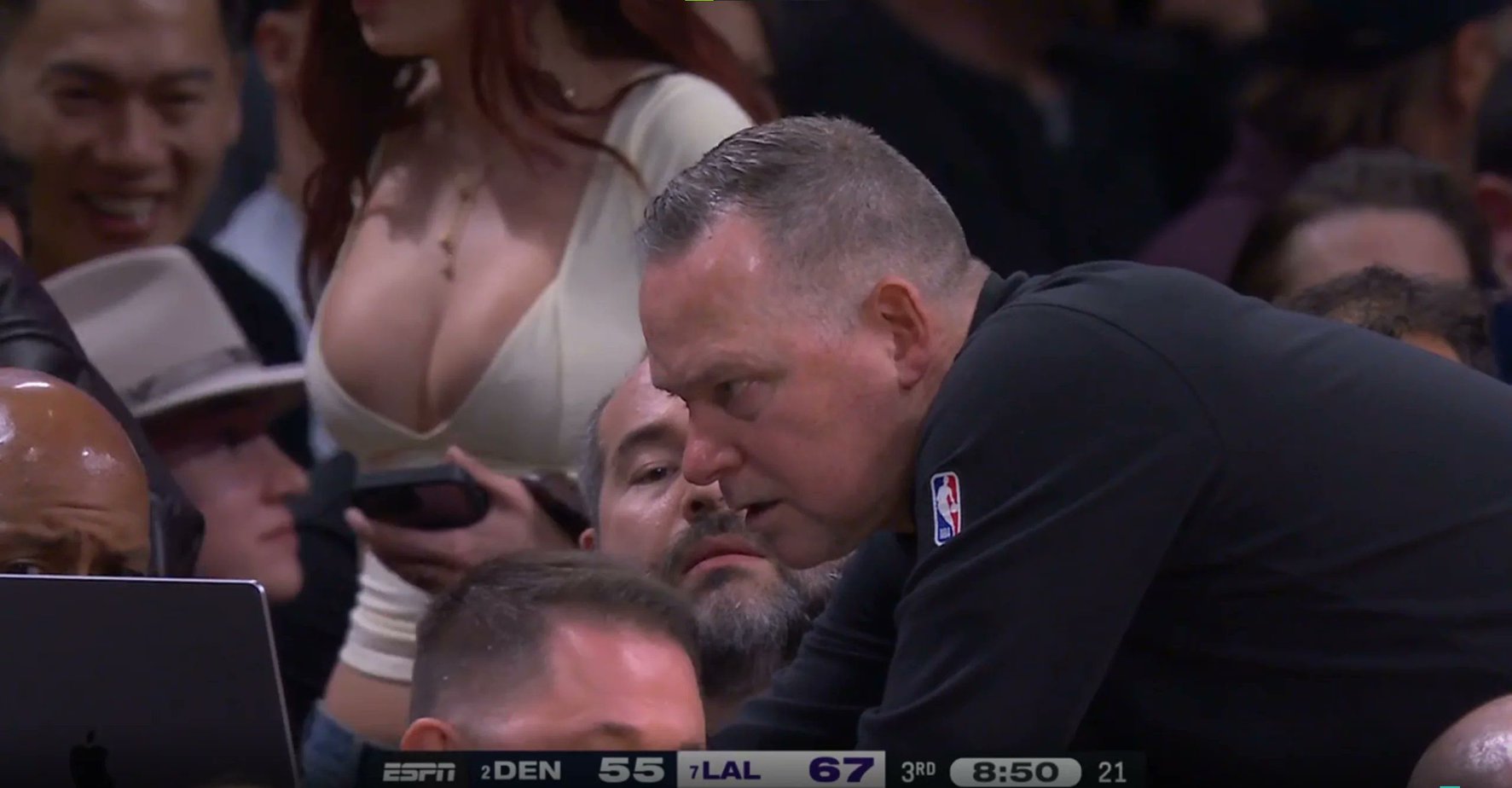Lakers Fan From Viral Photo Of Nuggets Coach Mike Malone Identified 1
