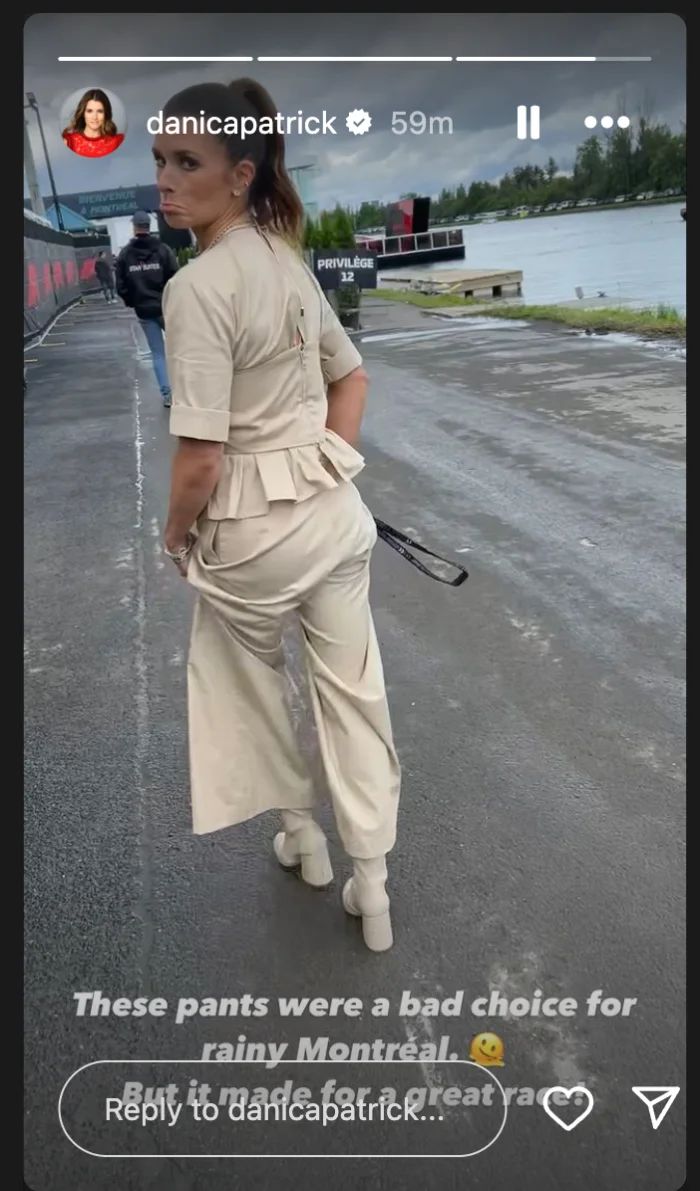 Danica Patrick Suffers Wardrobe Malfunction At F1 Montreal Grand Prix 1