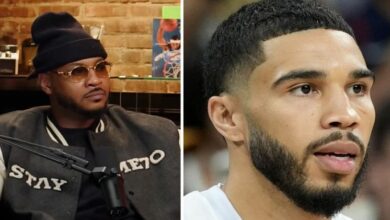 Carmelo Anthony’s Blunt Take On Jayson Tatum Getting Benched During Olympics