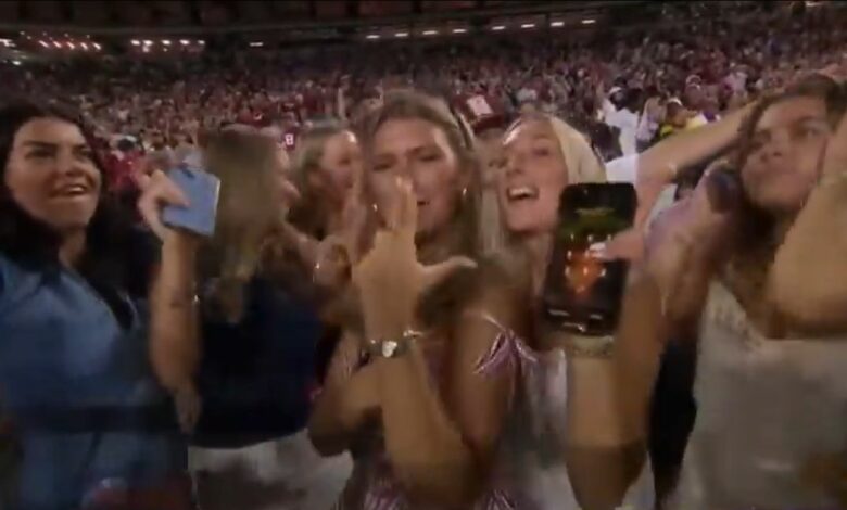 Alabama Fan’s Provocative Gesture During South Florida Game Goes Viral