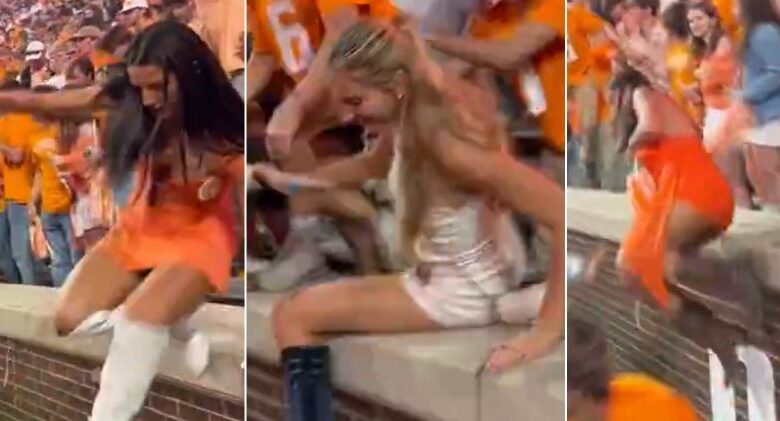 Tennessee Fans Suffer Wardrobe Malfunctions Celebrating Alabama Win