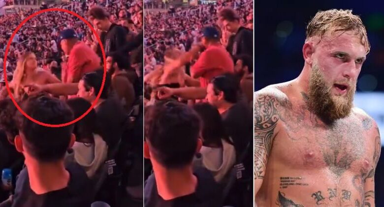 Woman Lands Perfect Punch On Man At Jake Paul Fight (Video)