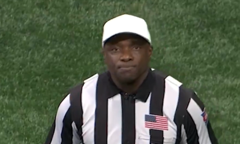 College Football Referee’s Unexpected Military Gesture Goes Viral