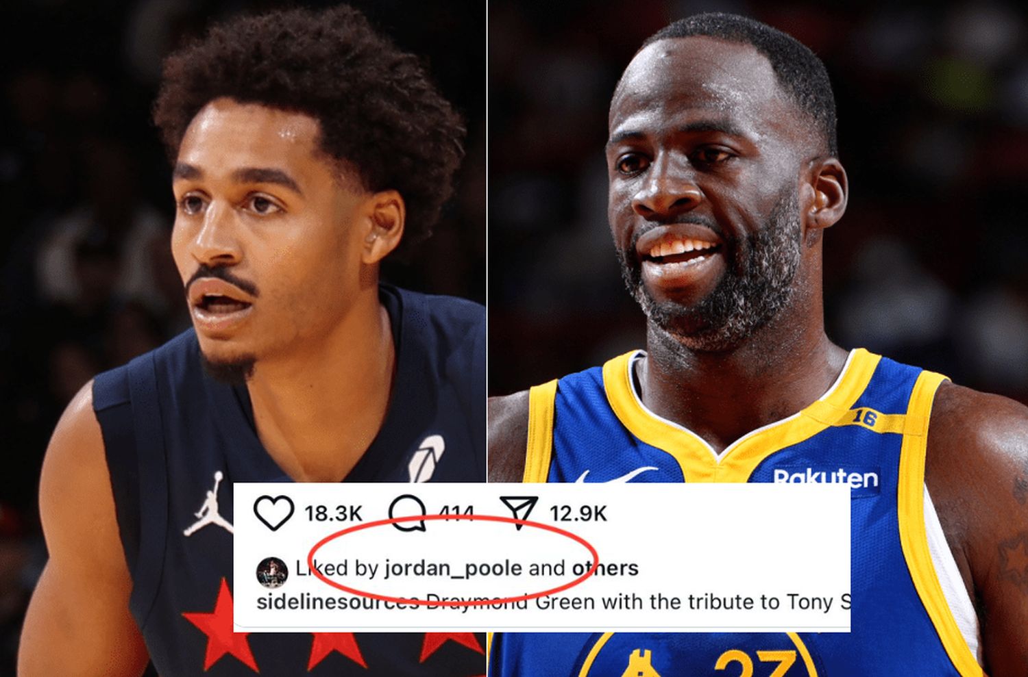 Jordan Poole Mocks Draymond Green On Social Media