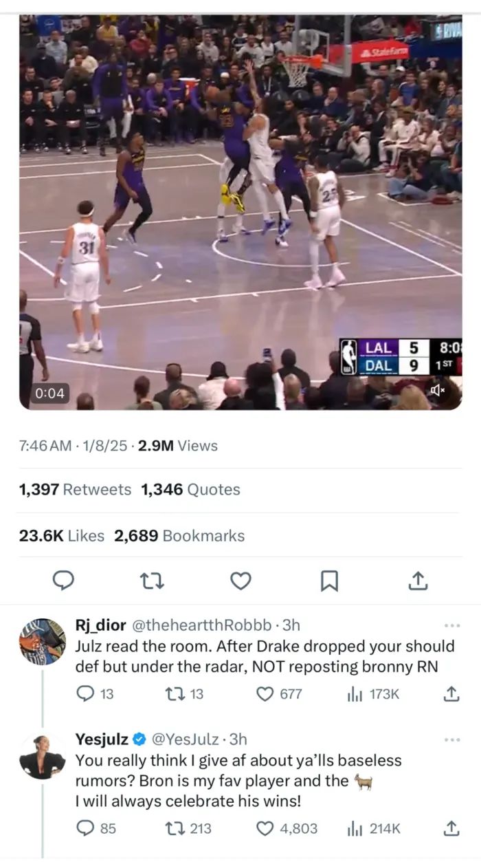 YesJulz Addresses LeBron James Cheating Rumors 1
