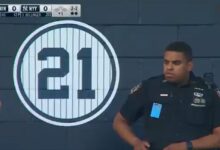 Yankees Security Guard Seemingly Busted Looking At Fan's Big Butt