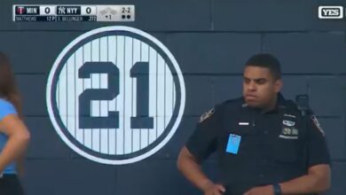 Yankees Security Guard Seemingly Busted Looking At Fan's Big Butt