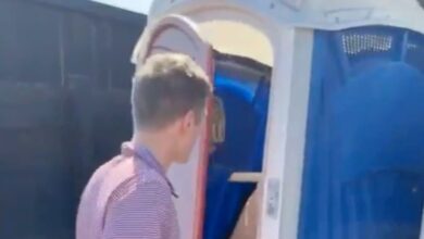 South Carolina Fans Get Intimate In Porta Potty During College Football Game