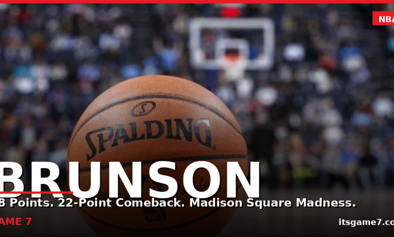 Jalen Brunson Drops 38 as Knicks Erase 22-Point Hole to Steal Game 1 From Cavs