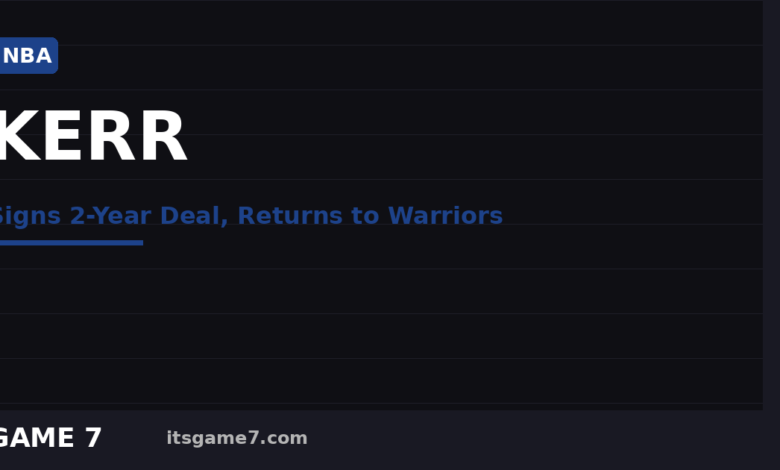 Steve Kerr Signed a Two-Year Extension to Stay as Warriors Coach: Here's Why It Makes Sense 1