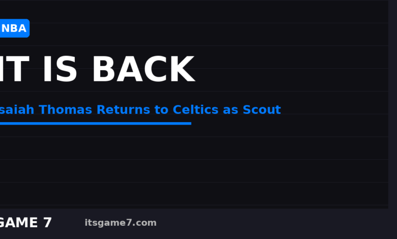 Isaiah Thomas Is Back with the Celtics, This Time as a Scout Under Brad Stevens 1