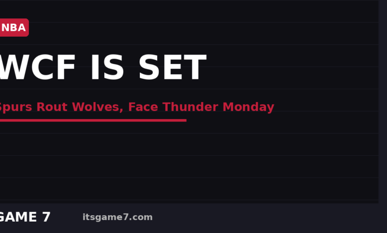 Spurs Blow Out Timberwolves in Game 6, Set Up the Western Conference Finals Nobody Expected 1