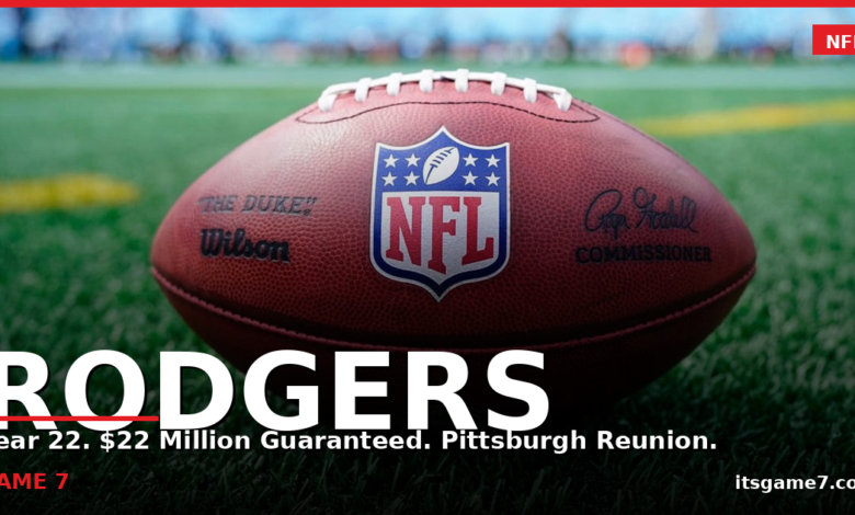 Aaron Rodgers Returns to Steelers on $22M Deal for His 22nd NFL Season