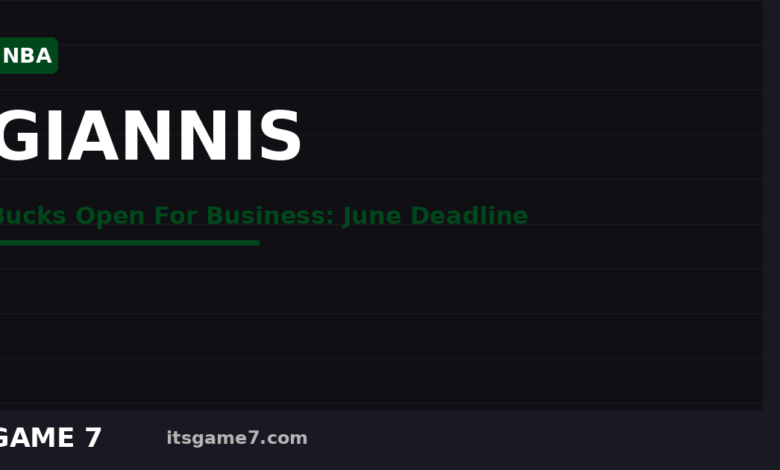 The Giannis Trade Is Happening: Bucks Are Open for Business With a June Deadline 1