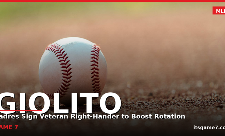 Lucas Giolito Signs One-Year Deal With Padres After Sitting Out Start of 2026