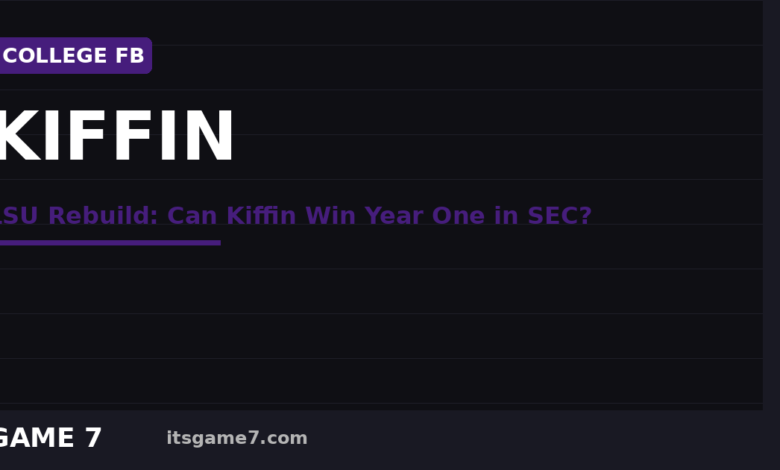 Lane Kiffin Is Rebuilding LSU for 2026: Can He Actually Compete in the SEC Right Away? 1