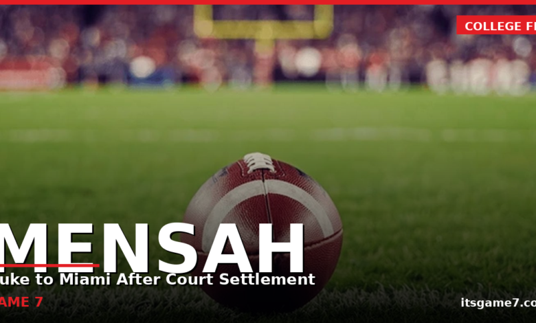 Darian Mensah Ends Wild Duke Saga With Miami Commitment After Court Battle