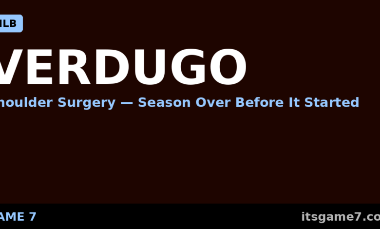 Alex Verdugo Shoulder Surgery Ends Outfielder's 2026 Season Before It Begins