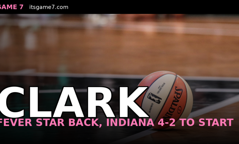 Caitlin Clark Looks Like Her Old Self. The Fever Are 4-2 and Indiana Has Its Star Back.