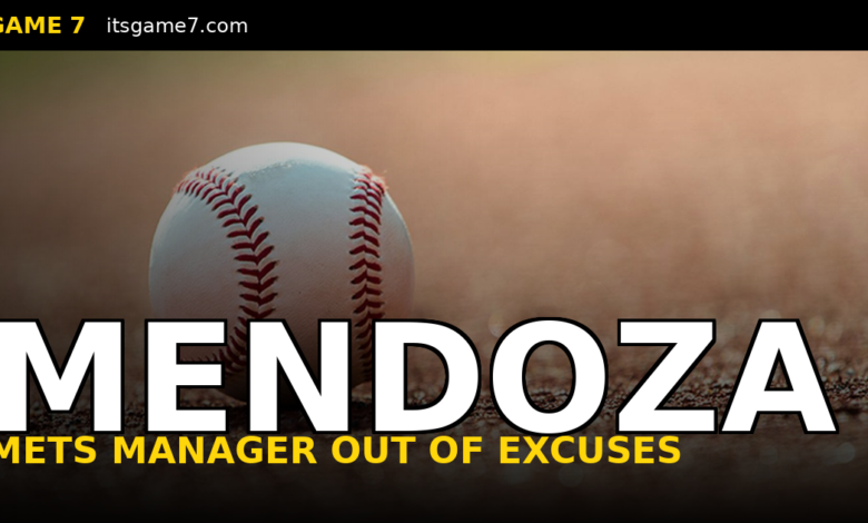 Carlos Mendoza Drops the Act on the Mets: 'It's Not Early Anymore'