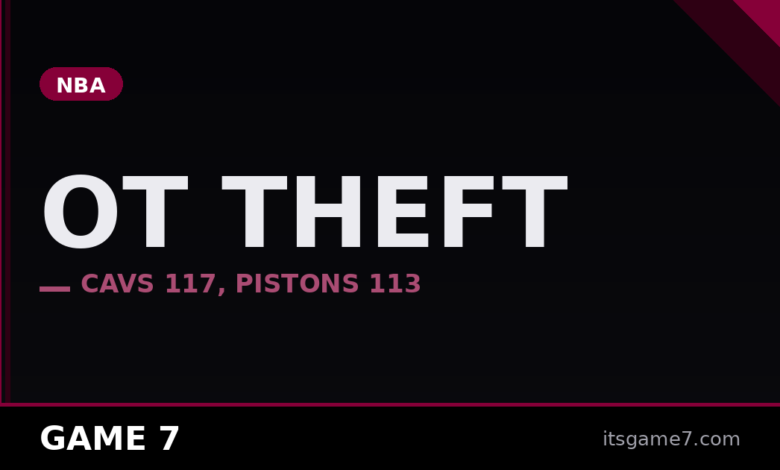Cavaliers Steal Game 5 in OT: Did the Pistons Just Blow Their Season?