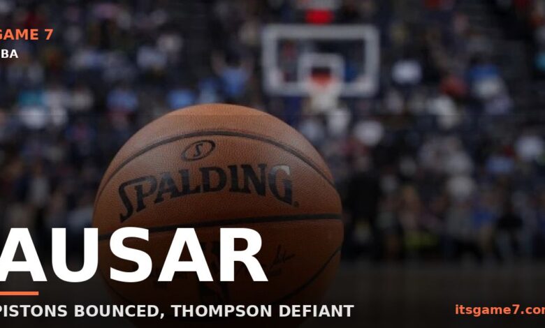 Ausar Thompson Sends a Bold Message After Pistons' Game 7 Loss to Cavaliers
