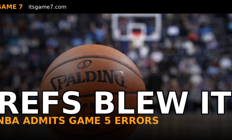 NBA Referees Botched Multiple Game 5 Calls in Spurs Thunder Disaster, Report Confirms
