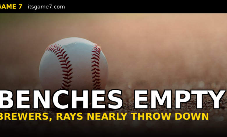 Brewers and Rays Benches Clear in Wild Brawl That Got Heated Quick