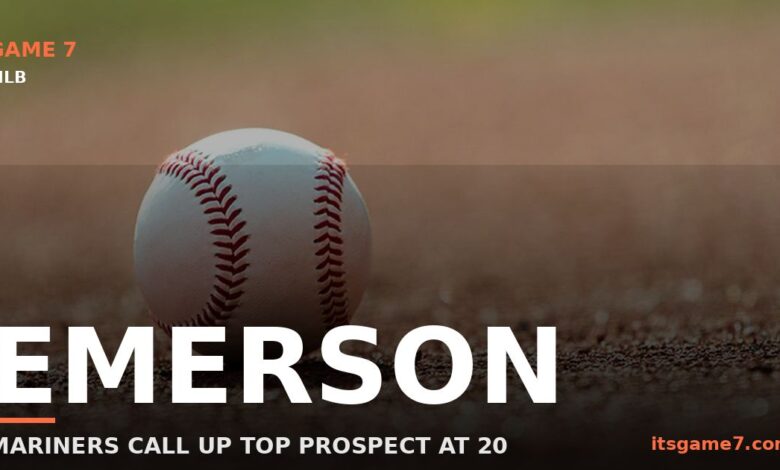 Mariners Promote Top Prospect Colt Emerson to Make MLB Debut at 20