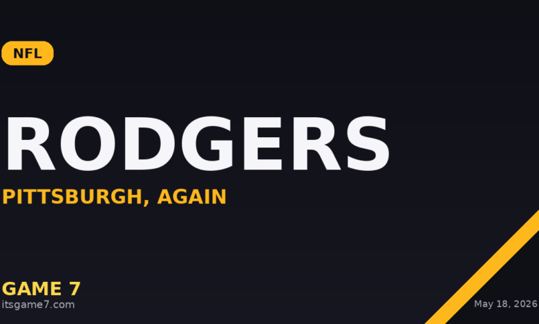 Aaron Rodgers Returns to Steelers on One-Year, $22 Million Deal for 22nd NFL Season