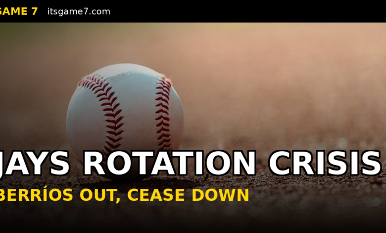 Blue Jays Rotation in Crisis: Berríos Needs Tommy John, Cease Hits the IL