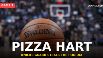Josh Hart Eats Pizza at the Podium After Knicks Game 2 Win and Drops a Lamppost Analytics Quote 5