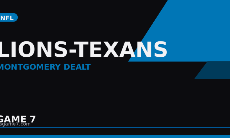 Lions Trade David Montgomery to Texans for Juice Scruggs: Detroit's Curious Backfield Reshuffle