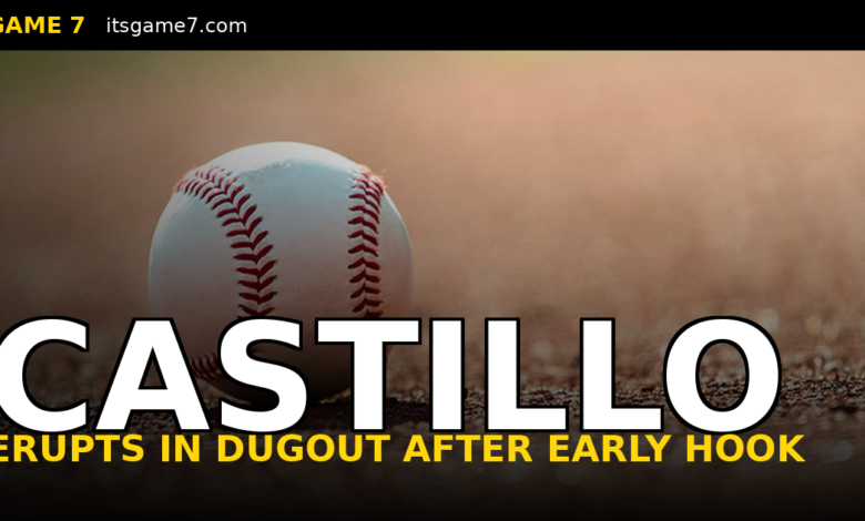 Luis Castillo Slams His Jacket in the Dugout After Mariners Pull Him Despite Shutout Start