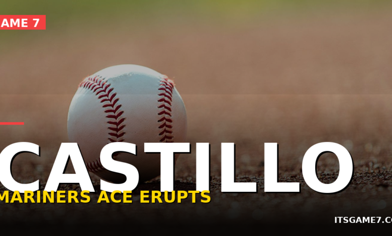 Luis Castillo Loses His Cool: Mariners Ace Blows Up in Dugout vs Athletics 1