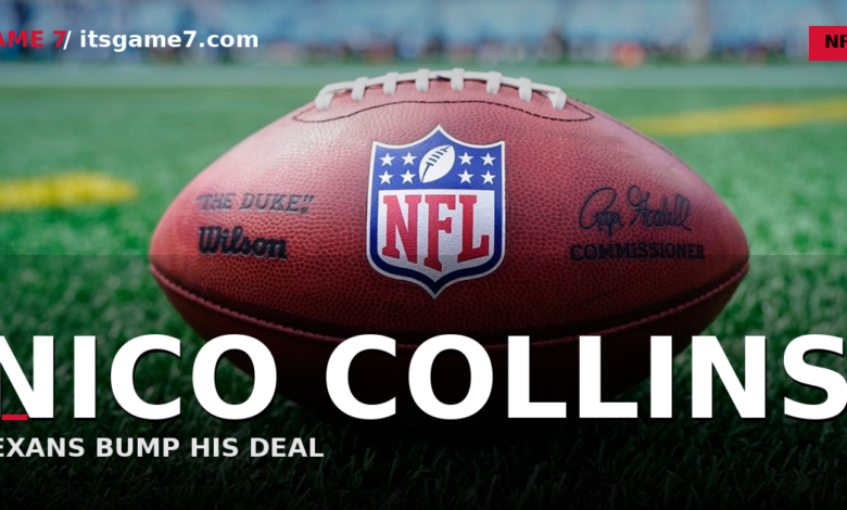 Nico Collins Lands New Texans Contract Adjustment That Guarantees His Salary for Two Years: $17M in Cash Boost