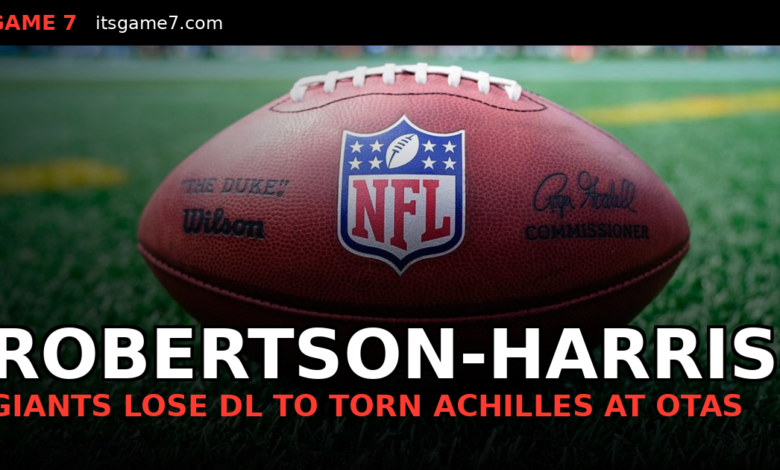 Giants DL Roy Robertson-Harris Tears Achilles at OTAs, Out for 2026 Season