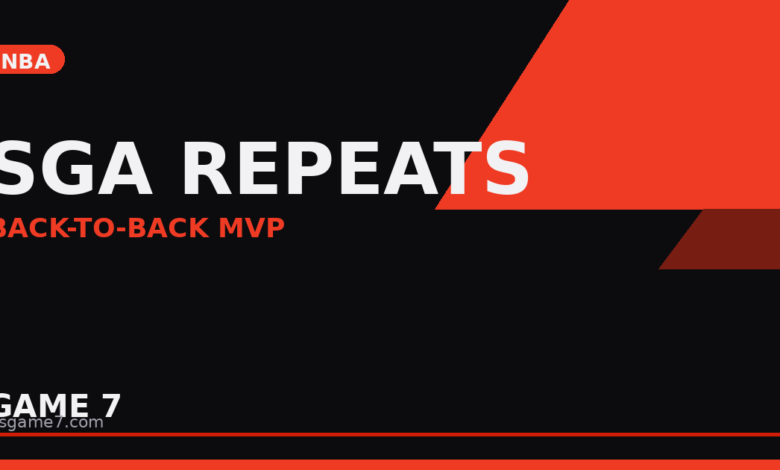 Shai Gilgeous-Alexander Wins Back-to-Back MVP: Why SGA Joining the 14-Player Club Matters