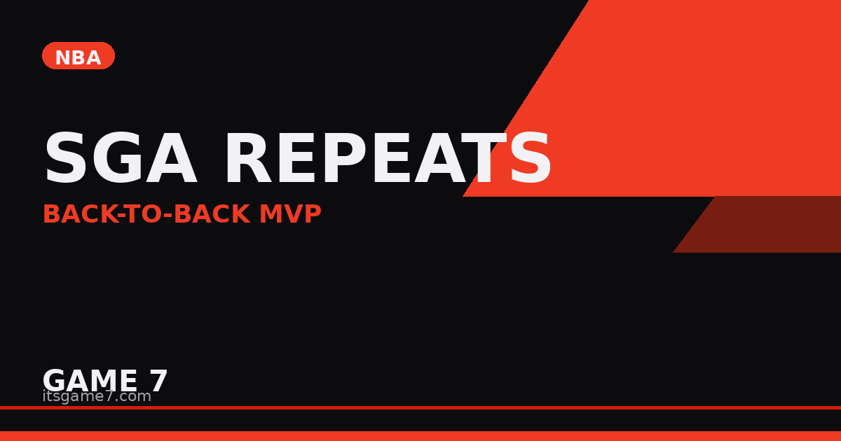 Alexander Back Shai Gilgeous-Alexander Wins Back-to-Back MVP: Why SGA Joining the 14 ...